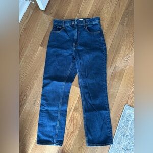 Abercrombie Ultra High Rise Ankle Straight Jeans